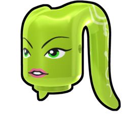 Lime Tentacle Head with Hera Face