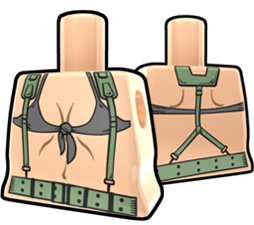 Light Flesh Torso with Bikini Top and Straps