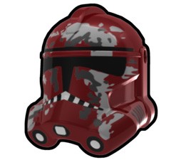 Dark Red Camo Trooper Helmet