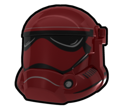 Dark Red Storm Combat Helmet