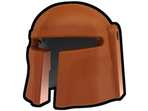 Dark Orange Mando Helmet