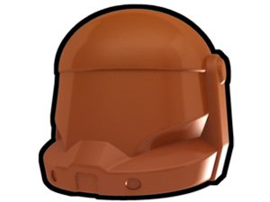 Dark Orange Commando Helmet