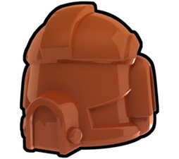 Dark Orange Pilot Helmet