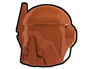 Dark Orange Merc Helmet