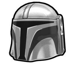 Metallic Silver Ranger Hunter Helmet