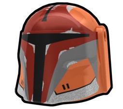 Dark Orange Stalker Hunter Helmet