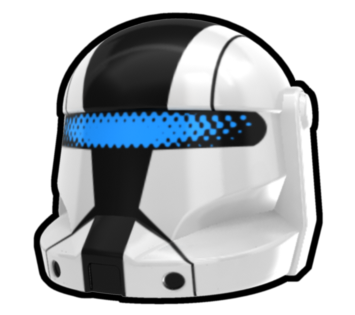 White SKRT Commando Helmet