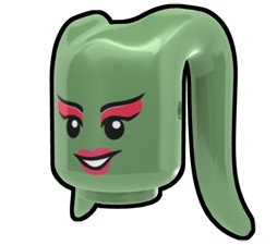 Sand Green Tentacle Head with Ola Face