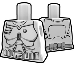 White Torso with Battle Suit