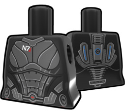 Black Torso with Space Suit