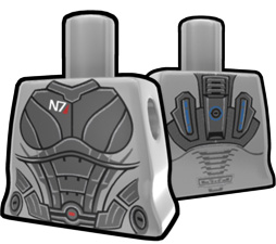 Gray Torso with Space Suit