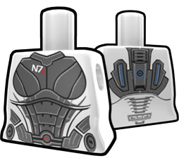 White Torso with Space Suit