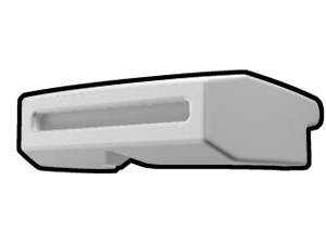 White Phase I Binocular Visor