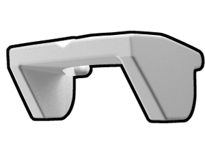 White Phase I Sun Visor