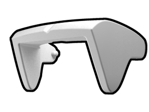 White Phase II Sun Visor