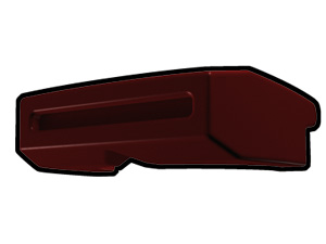 Dark Red Phase I Binocular Visor  