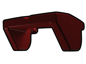 Dark Red Phase I Sun Visor