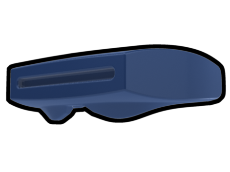 Dark Blue Phase II Binocular Visor