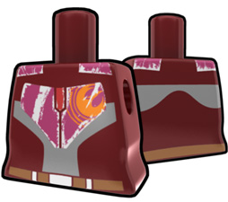 Dark Red Rebel Torso