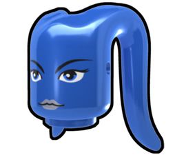 Blue Tentacle Head with Ria Face