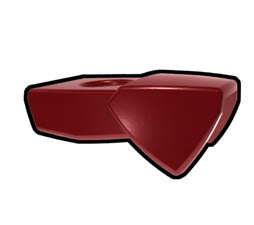 Dark Red One-Sided Pauldron