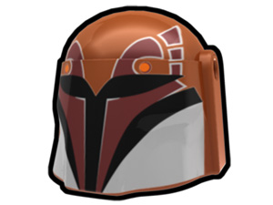 Dark Orange Rebel Hunter Helmet