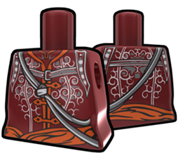 Dark Red Torso with Assassin Suit