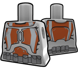 Gray Torso with Dark Orange STK Suit