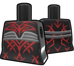 Black Torso with Evil Tattoo