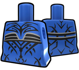 Blue Torso with Evil Tattoo 