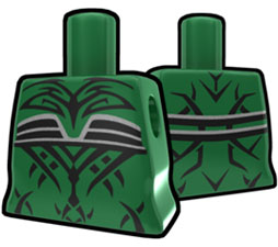 Green Torso with Evil Tattoo