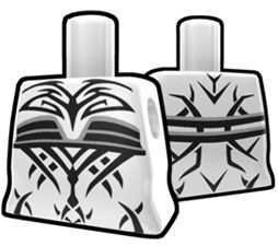 White Torso with Evil Tattoo