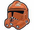 Dark Orange CDY Trooper Helmet