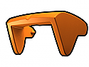 Orange Phase II Sun Visor