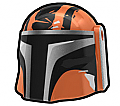 Dark Orange Rav Hunter Helmet