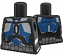 Black Torso with Blue STK Suit