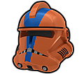 Dark Orange Commander APO Helmet
