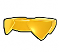 Yellow Two-Sided Pauldron