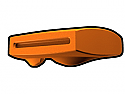 Orange Phase II Binocular Visor