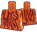 Orange Torso with Stripe Pattern