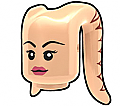 Light Flesh Tentacle Head with Gen Face
