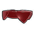 Dark Red Two-Sided Pauldron