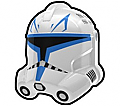 White RX without Weld Lines Trooper Helmet
