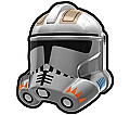 Silver CDY Trooper Helmet