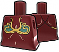 Dark Red Torso with Brass Brassiere