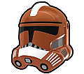 Dark Orange FX Trooper Helmet