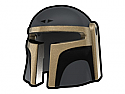 Dark Gray Mando BRN Helmet