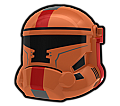Dark Orange HVC Combat Helmet