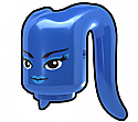 Blue Tentacle Head with Gla Face